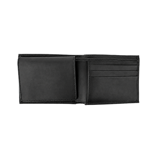 Men's leather wallet - black
