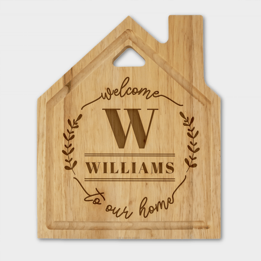 Welcome wooden board