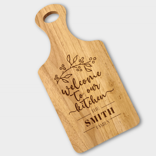 Welcome To Our Kitchen cutting board