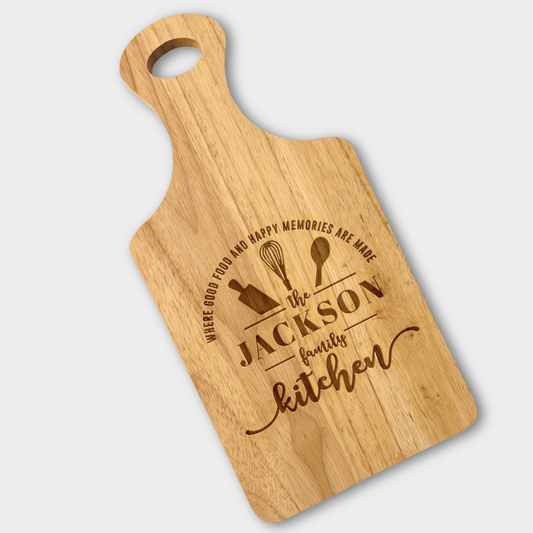 Good Food & Happy Memories cutting board