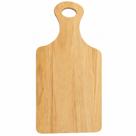 Personalizable paddle-shaped serving board