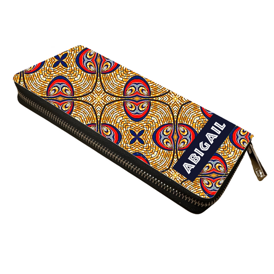Personalised Ladies Wallet- Ethnic print 3