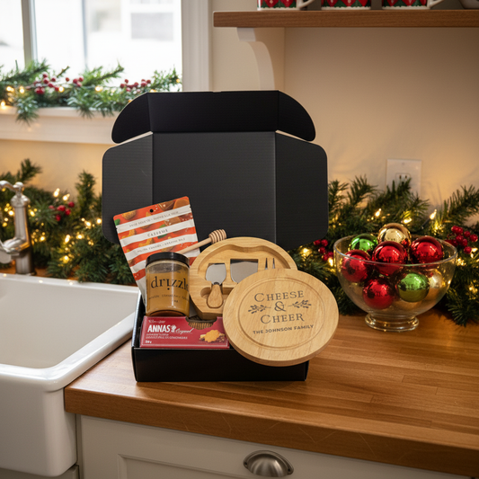 Cheeseboard Christmas gift set