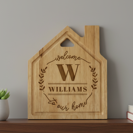 Welcome wooden board