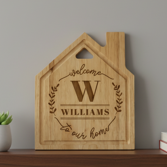 Welcome wooden board