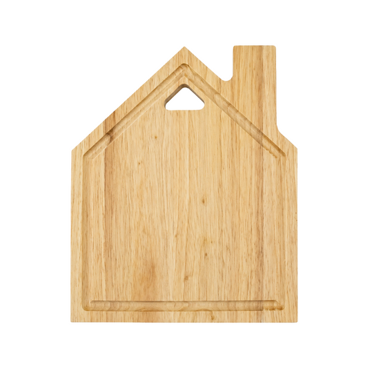 Personalizable house-shaped wooden board