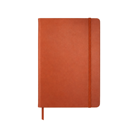 Faux leather notebook - Cognac
