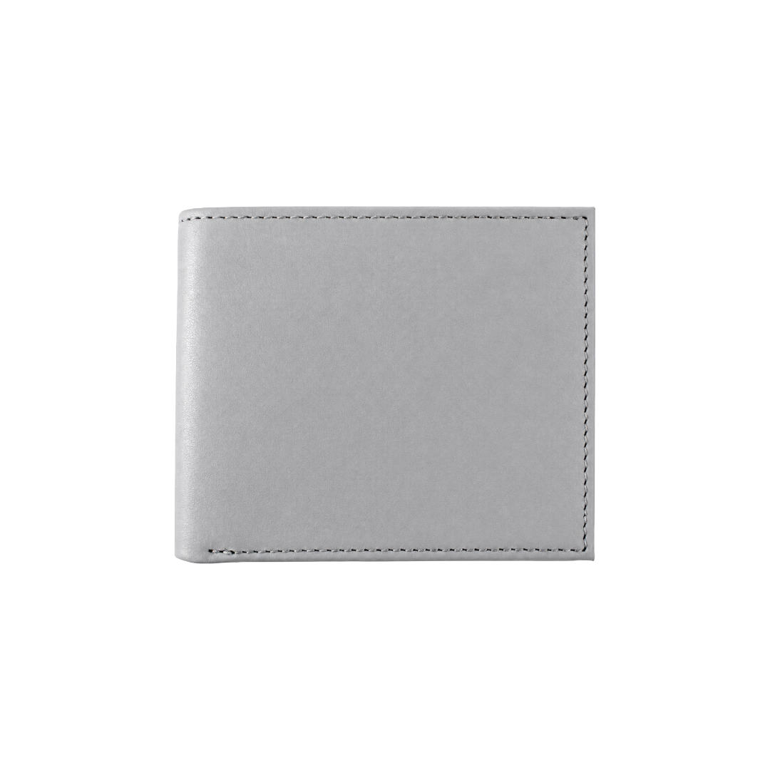Men's leather wallet - grey