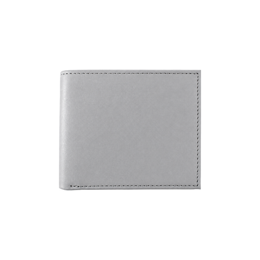 Men's leather wallet - grey