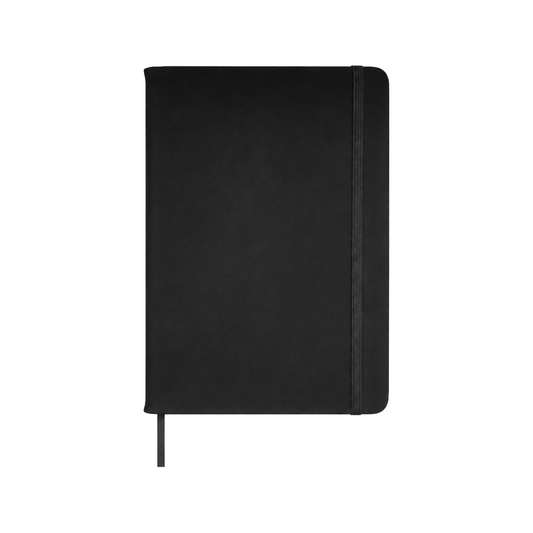 Faux leather notebook - black