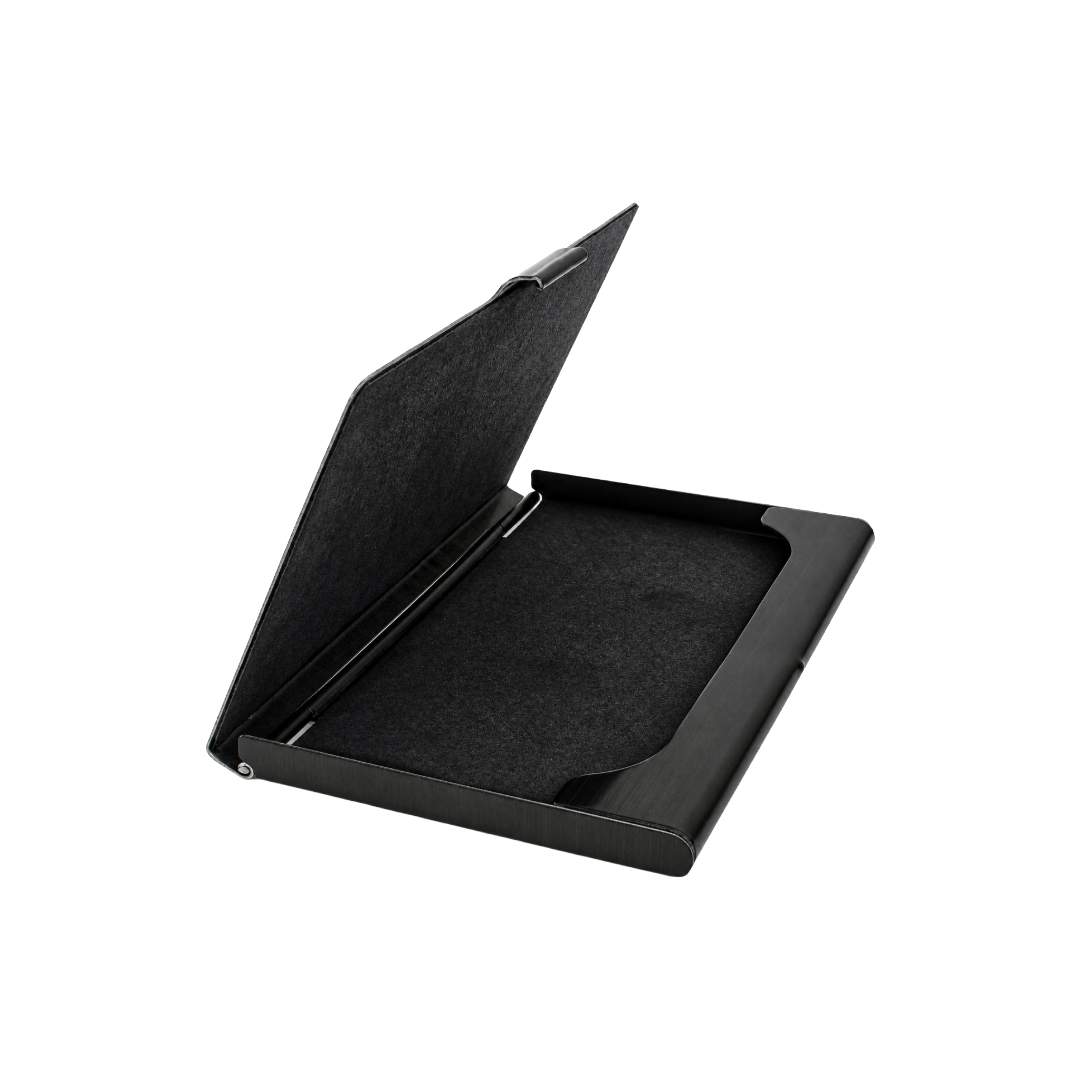 Steel Black Business Card Holder