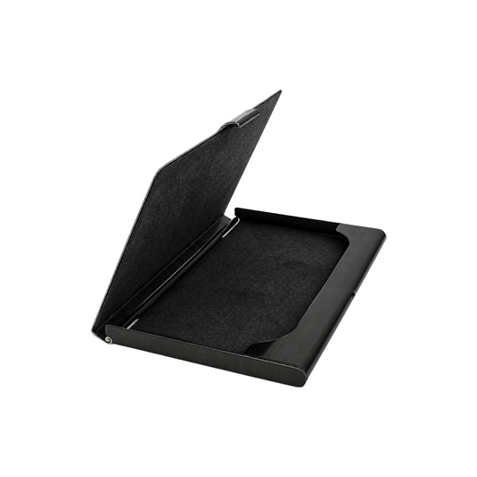 Steel Black Business Card Holder