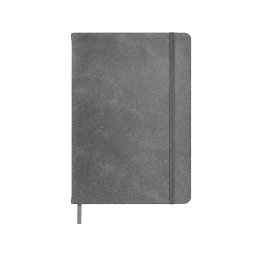 Faux leather notebook - grey