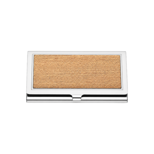 Wood Effect Business Card Holder