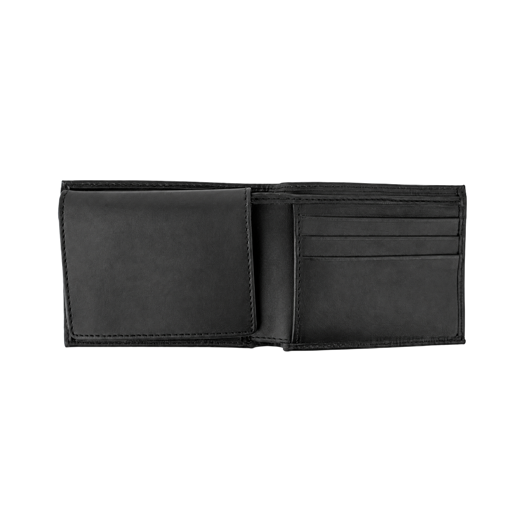 Men's leather wallet - black