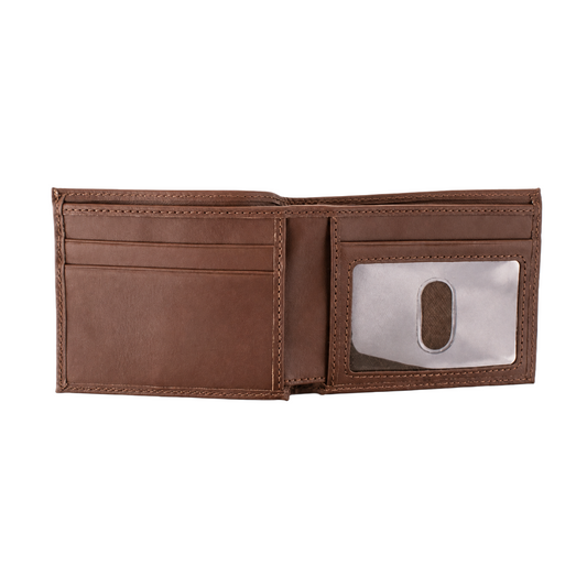 Men's leather wallet - brown