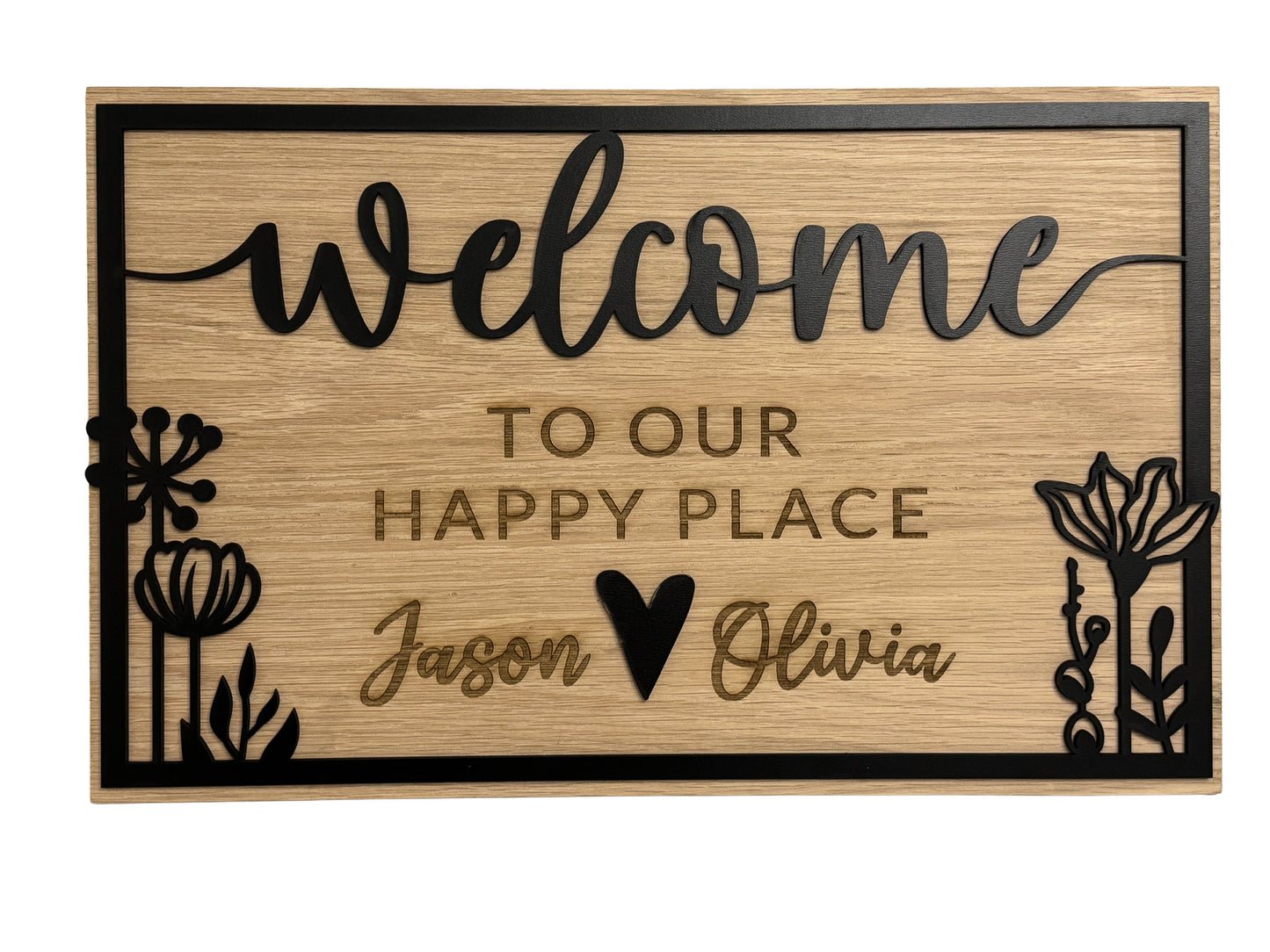 Welcome To Our Happy Place sign