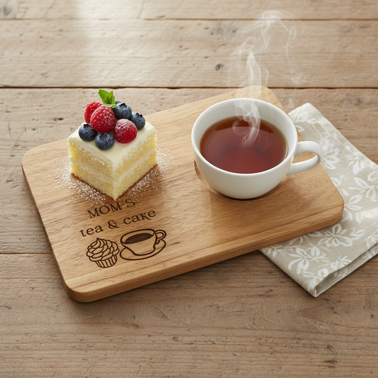 Personalizable wooden snack board