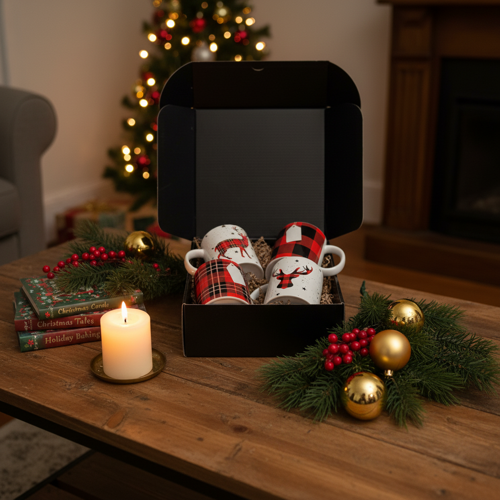 Personalised Christmas mug gift box