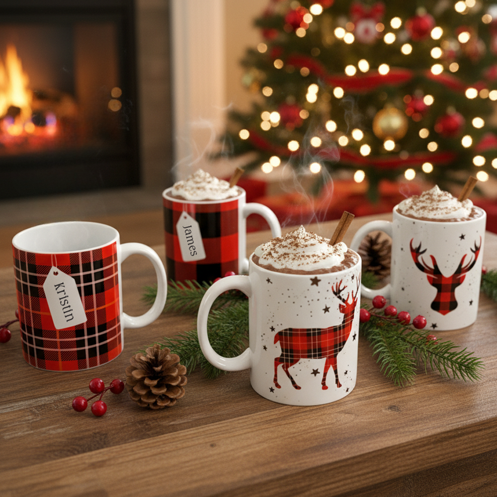 Personalised Christmas mug gift box