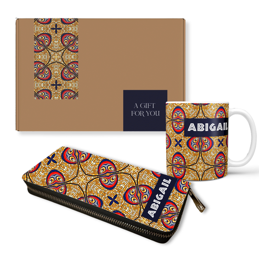 Wallet and Mug gift set - Ethnic print 3
