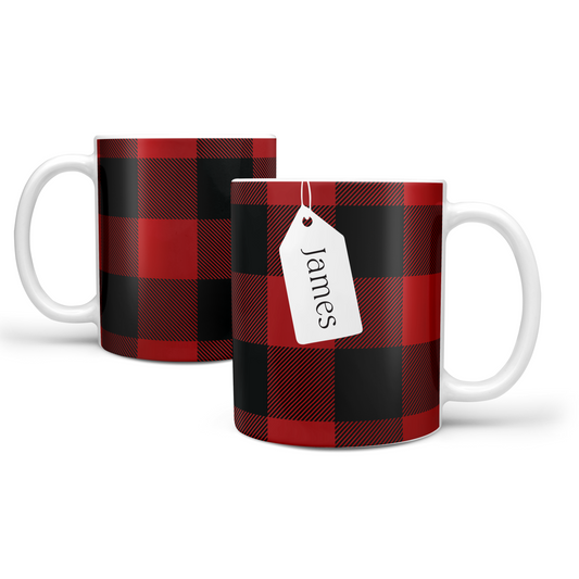 Personalised Festive mug - Plaid 2